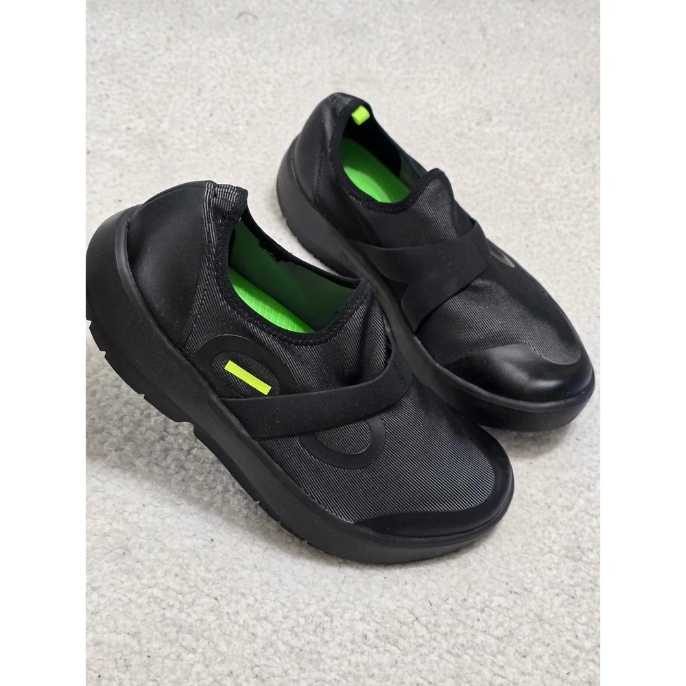 OOFOS OOmg Sport Low Black Recovery Shoes Mens 11.5 EU 44.5 7012022-16